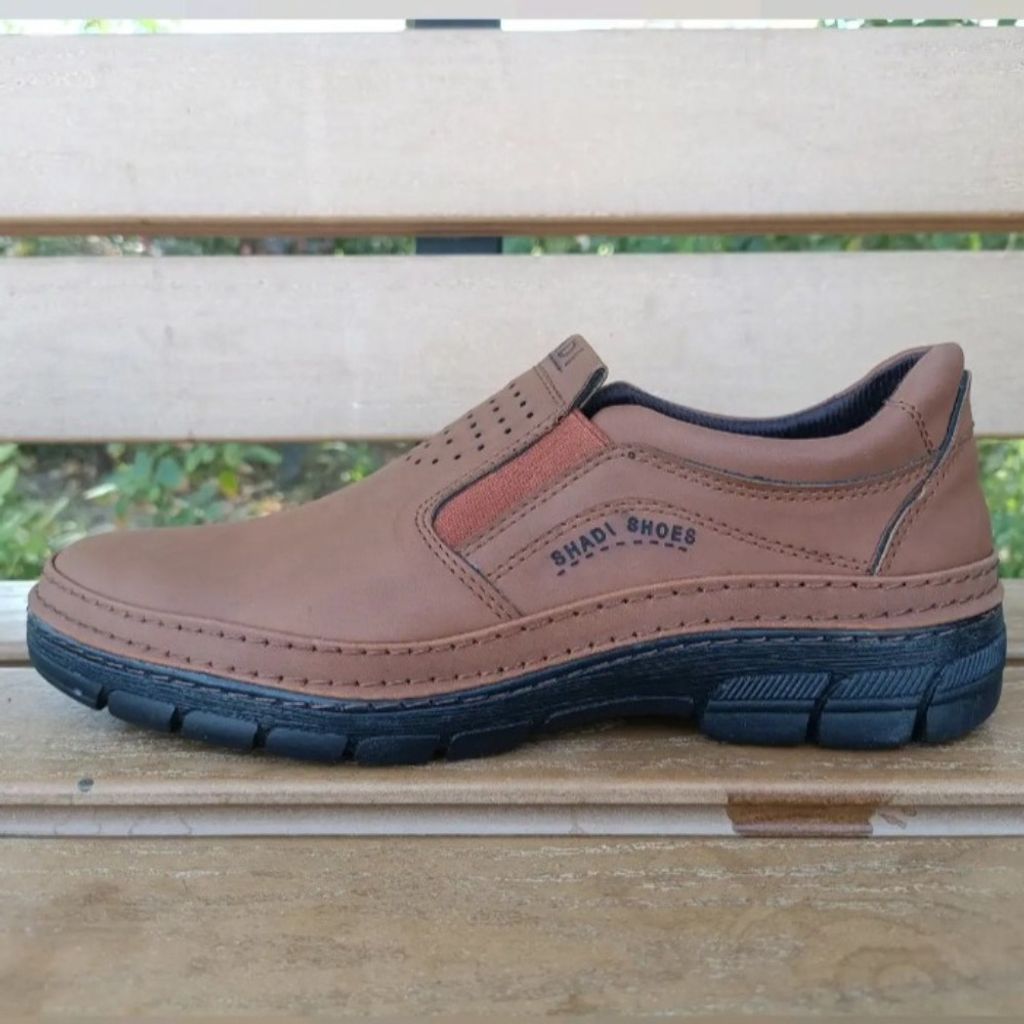 خرید آنلاین کفش مردانه روزمره رنگ حنایی مدل کشی سایز 40 تا 44
