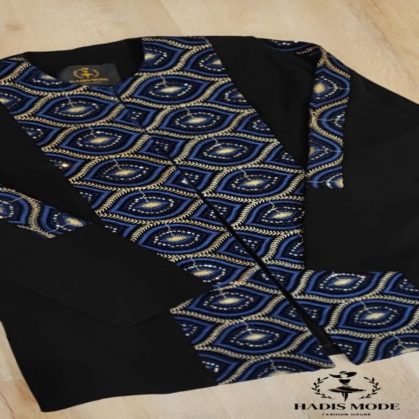 کت کرپ سوزندوزی مخمل مدل فلور