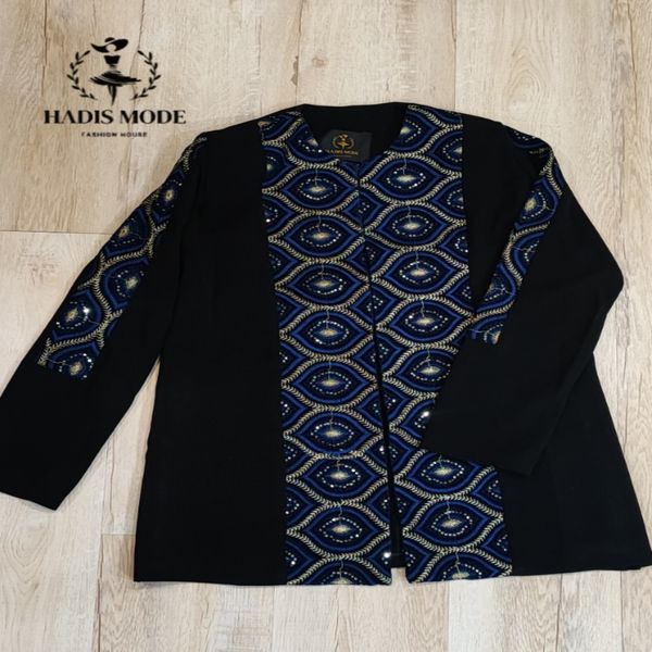 کت کرپ سوزندوزی مخمل مدل فلور