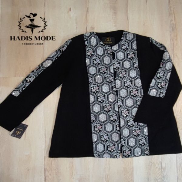 کت کرپ سوزندوزی مخمل مدل لادن