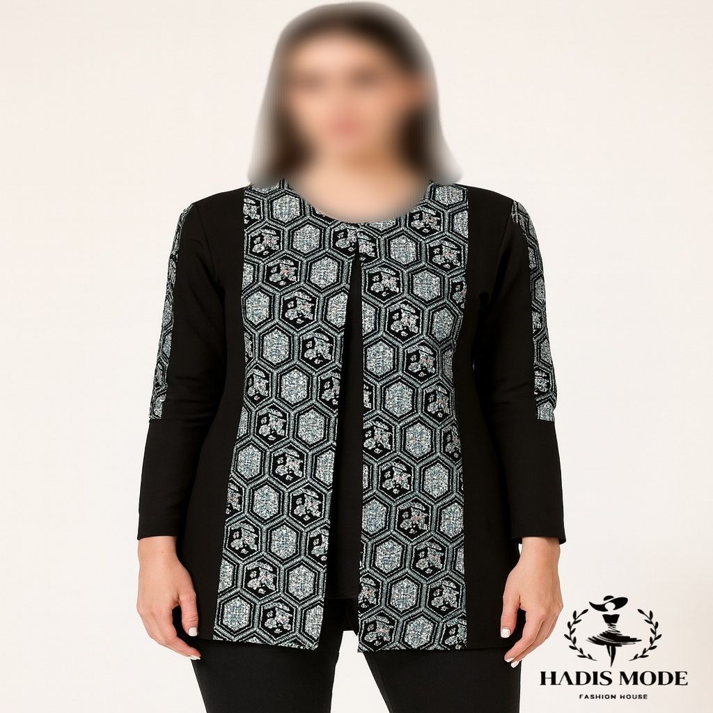 خرید اینترنتی قیمت کت کرپ سوزندوزی مخمل مدل لادن