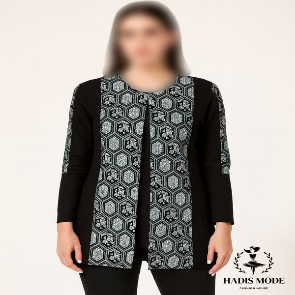 کت کرپ سوزندوزی مخمل مدل لادن