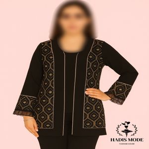 کت کرپ سوزندوزی مخمل مدل کرشمه