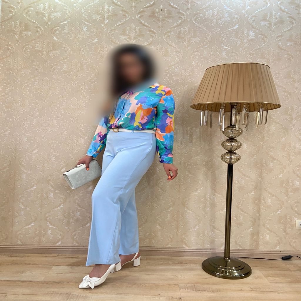 خرید اینترنتی قیمت شلوار نیم بگ زنانه دخترانه کرپ کره 40 تا 48