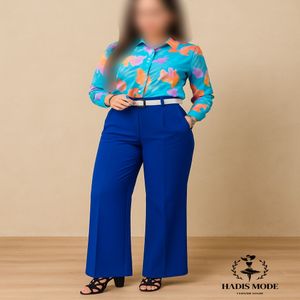 خرید اینترنتی قیمت شلوار نیم بگ زنانه دخترانه کرپ کره 40 تا 48