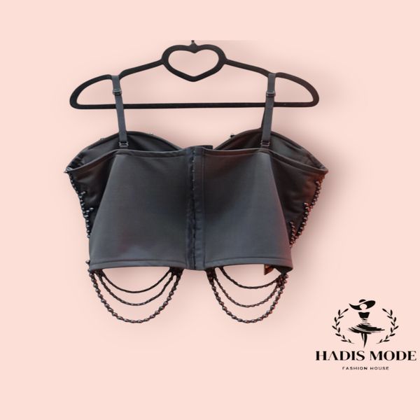 تاپلکس مجلسی زنانه دخترانه مرواریدی ترک