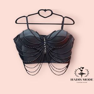 خرید اینترنتی قیمت تاپلکس مجلسی زنانه دخترانه مرواریدی ترک