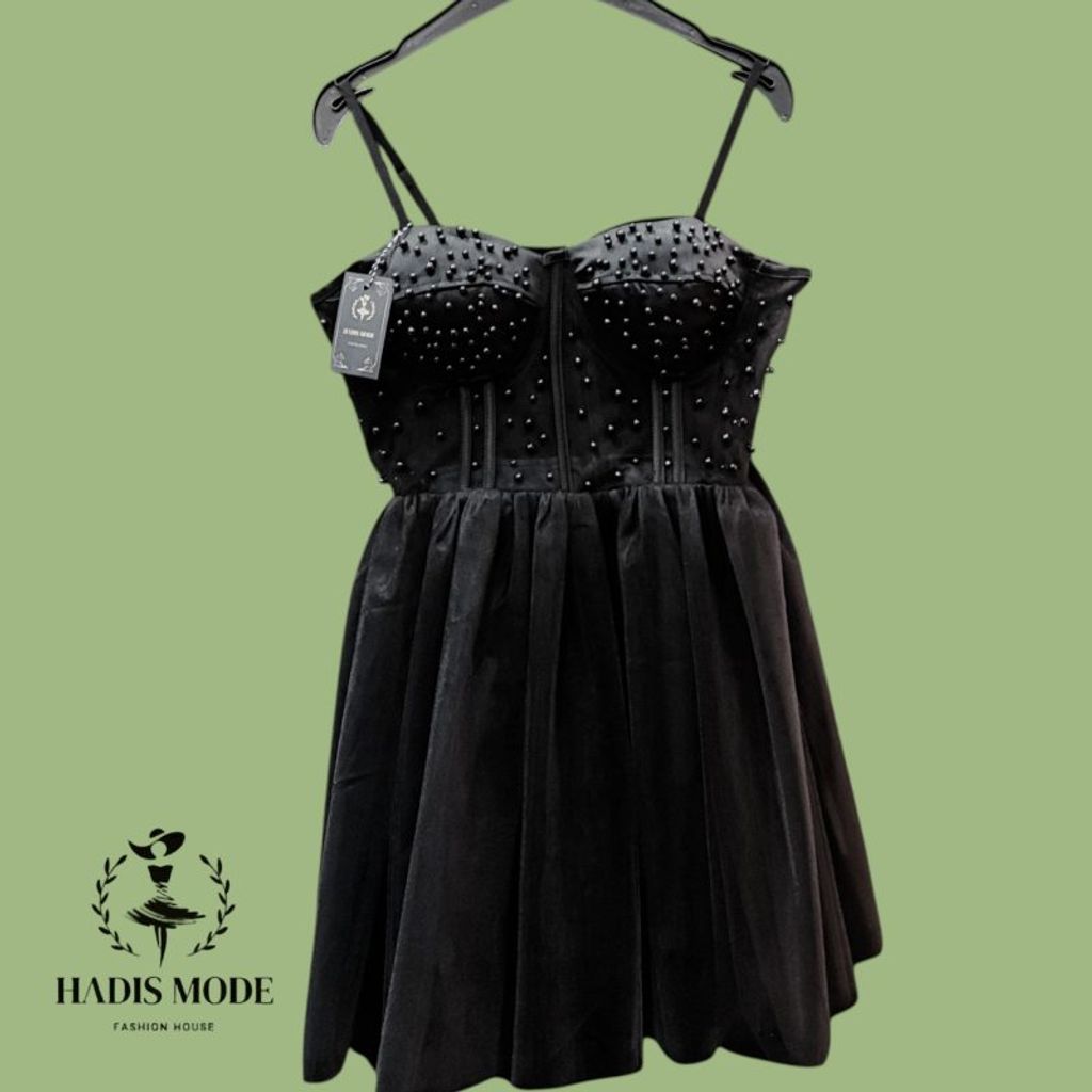 خرید اینترنتی قیمت پیراهن توری مرواریدی عروسکی دخترانه