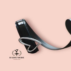 خرید اینترنتی قیمت کمربند زنانه وارداتی دور دوخت قلب رنگبندی