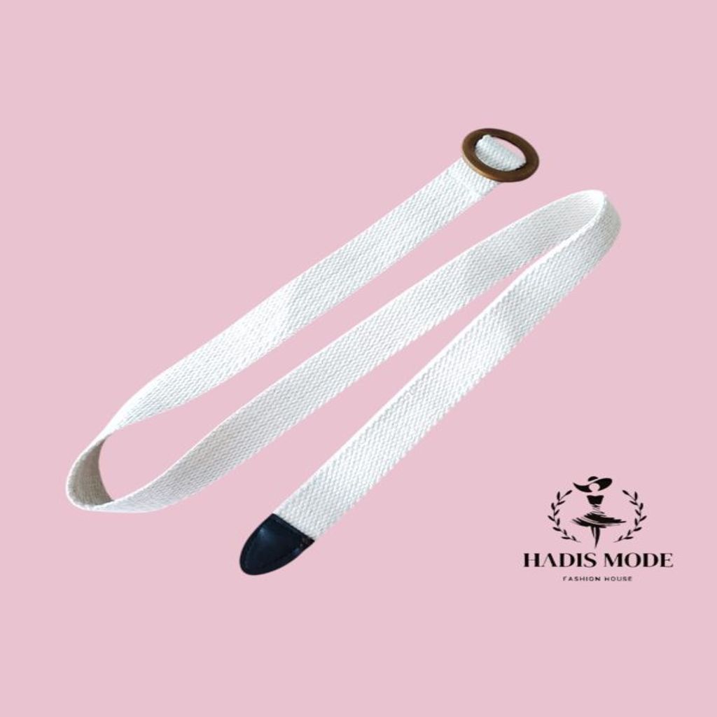 خرید اینترنتی قیمت کمربند زنانه کنفی پنبه سگک چوبی