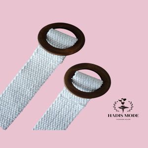 خرید اینترنتی قیمت کمربند زنانه کنفی پنبه سگک چوبی