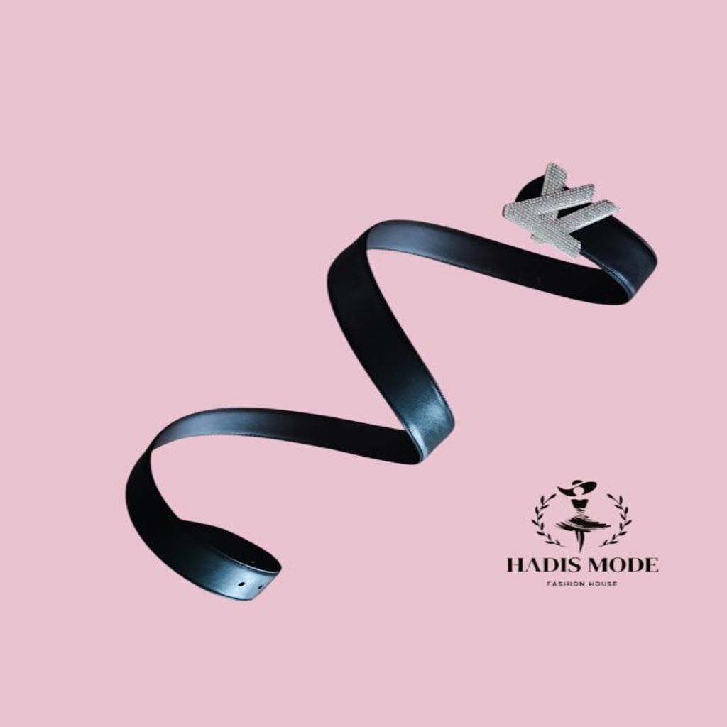 خرید اینترنتی قیمت کمربند زنانه لویی ویتون دور دوخت پرکار نگینی