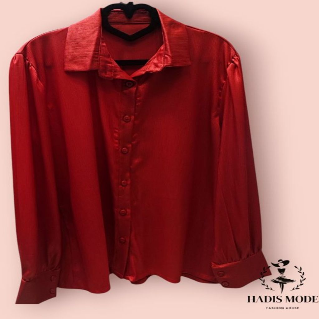 خرید اینترنتی قیمت شومیز زنانه یقه مردانه ساتن فیورا