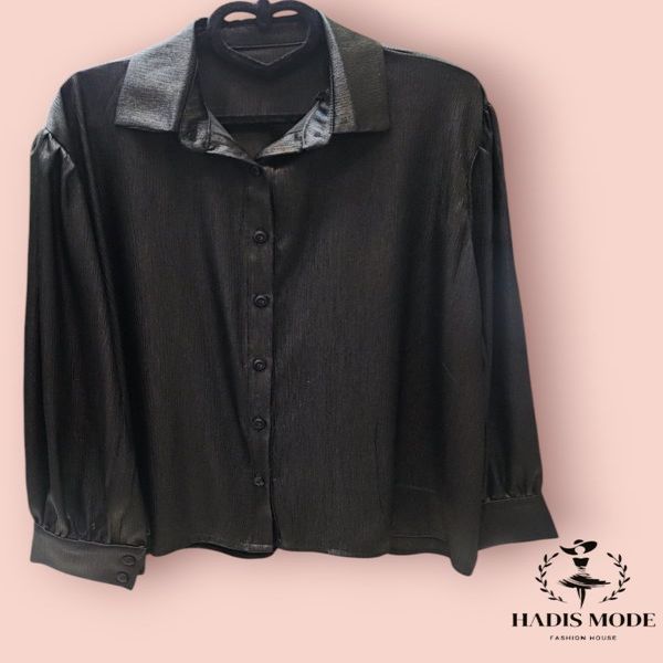 شومیز زنانه یقه مردانه ساتن فیورا