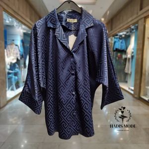 خرید اینترنتی قیمت شومیز ساتن یقه انگلیسی کیمونو