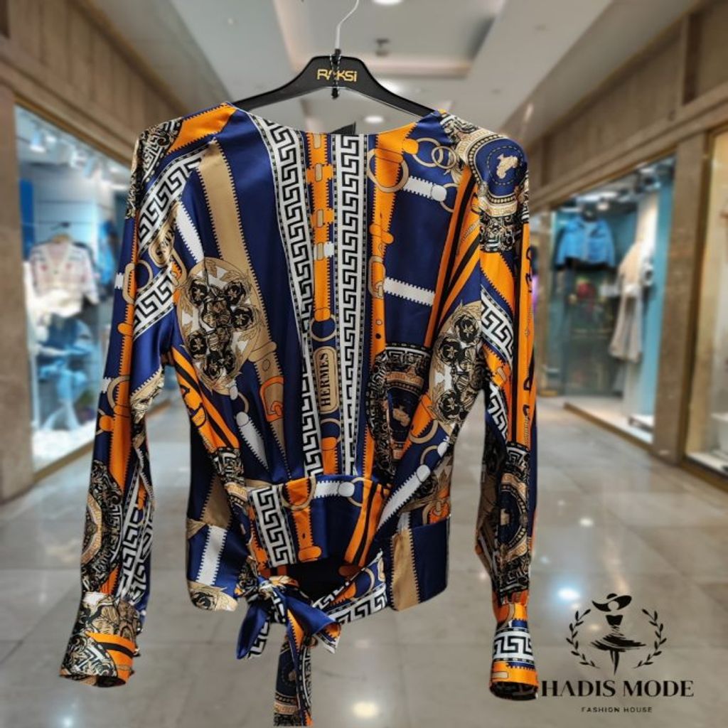 خرید اینترنتی قیمت شومیز ساتن ابریشم ورساچه