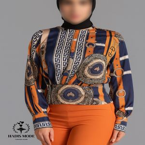 خرید اینترنتی قیمت شومیز ساتن ابریشم ورساچه