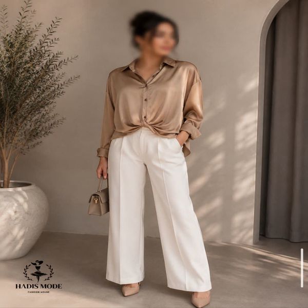 شومیز مجلسی دخترانه زنانه ساتن ژولیت گره ای