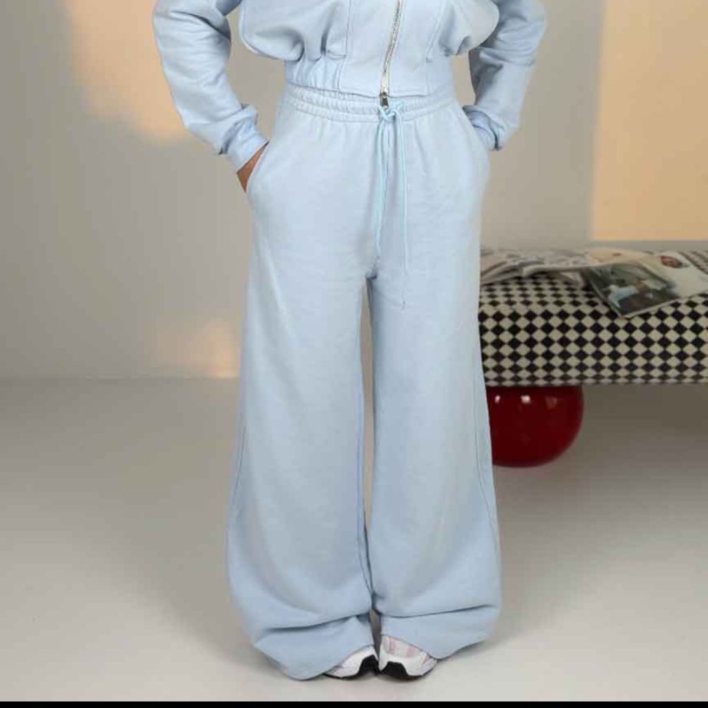 خرید اینترنتی ست سوییشرت و شلوار برش دار کد 160876