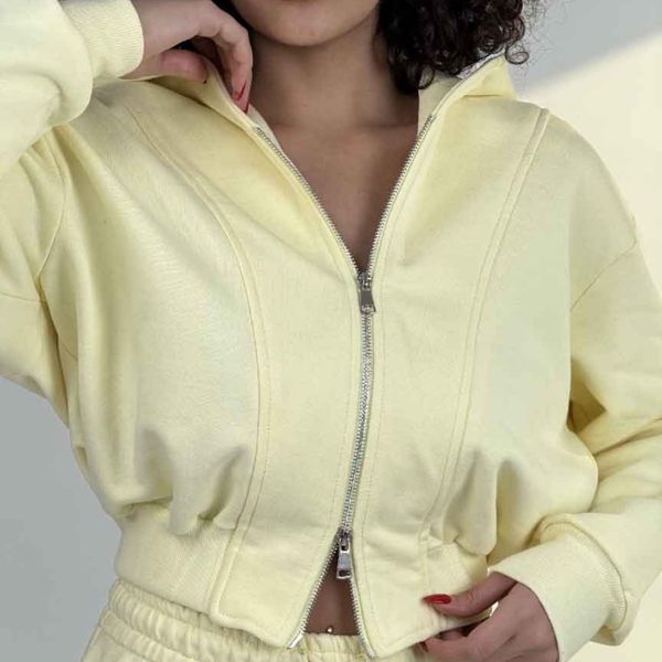 ست سوییشرت و شلوار برش دار کد 160876