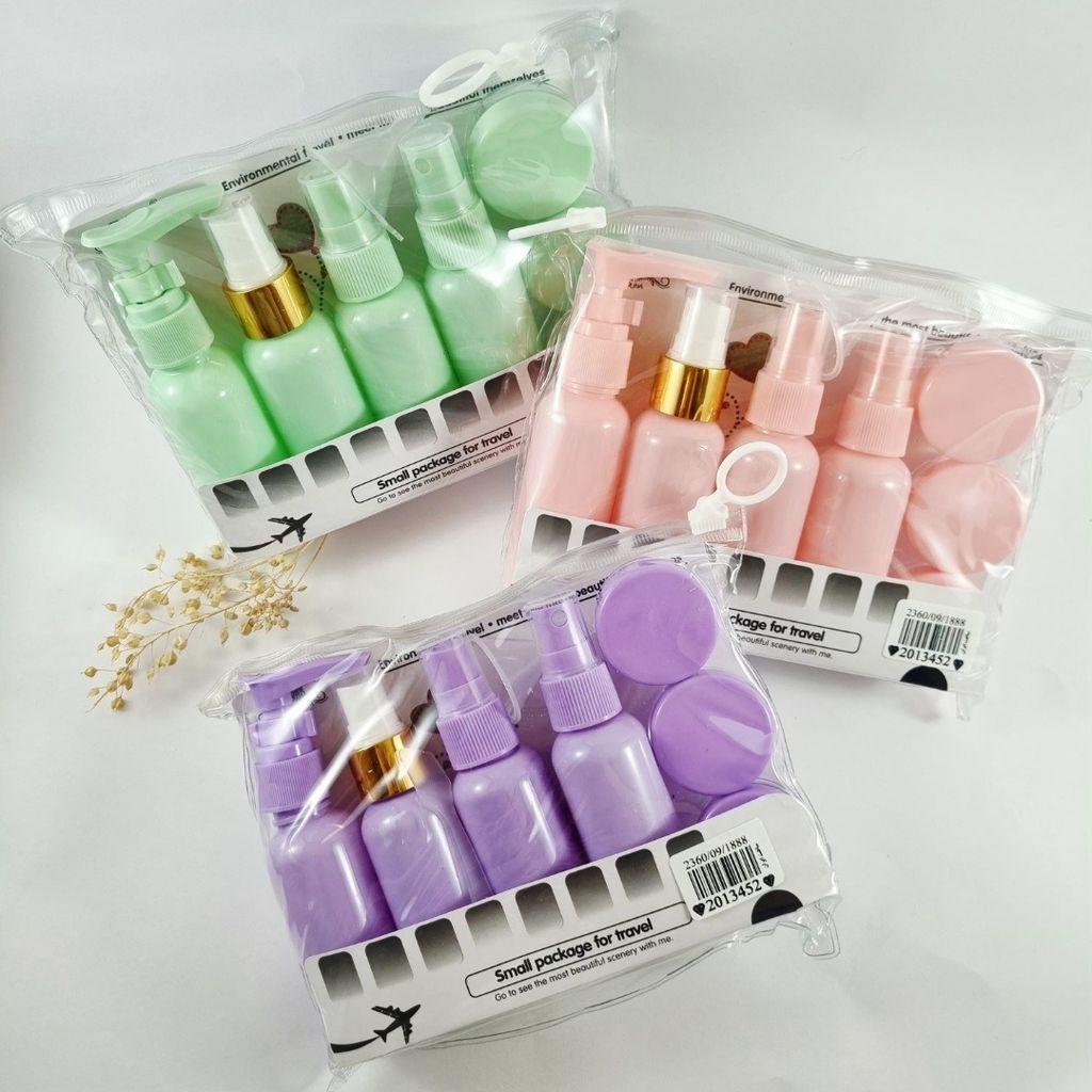 قیمت ست مسافرتی بهداشتی قابل حمل – بطری‌های کوچک برای شامپو، کرم و اسپری