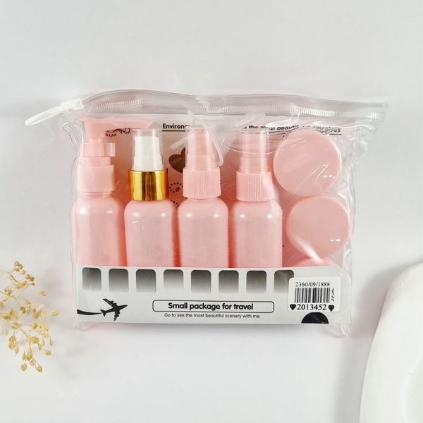 ست مسافرتی بهداشتی قابل حمل – بطری‌های کوچک برای شامپو، کرم و اسپری