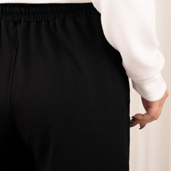 شلوار بگ مشکی دو خط پاد