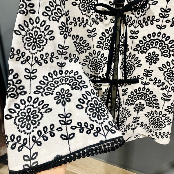 مانتو لینن خامه دوزی گلوریا