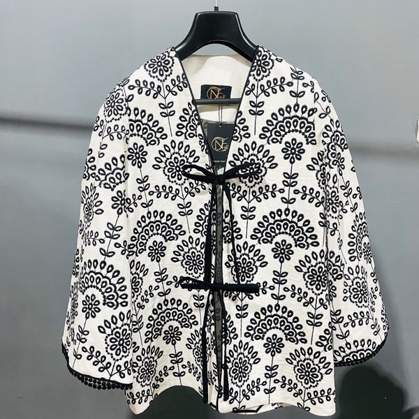 مانتو لینن خامه دوزی گلوریا