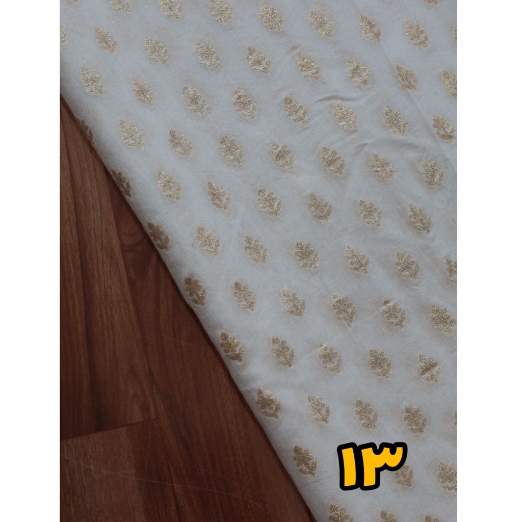 قیمت ارزان پارچه لینن زری بافت