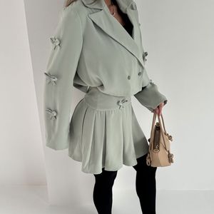 فروش اینترنتی ست کت و دامن پاپیونی کد 160706