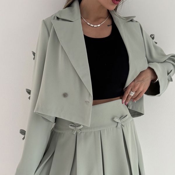 ست کت و دامن پاپیونی کد 160706