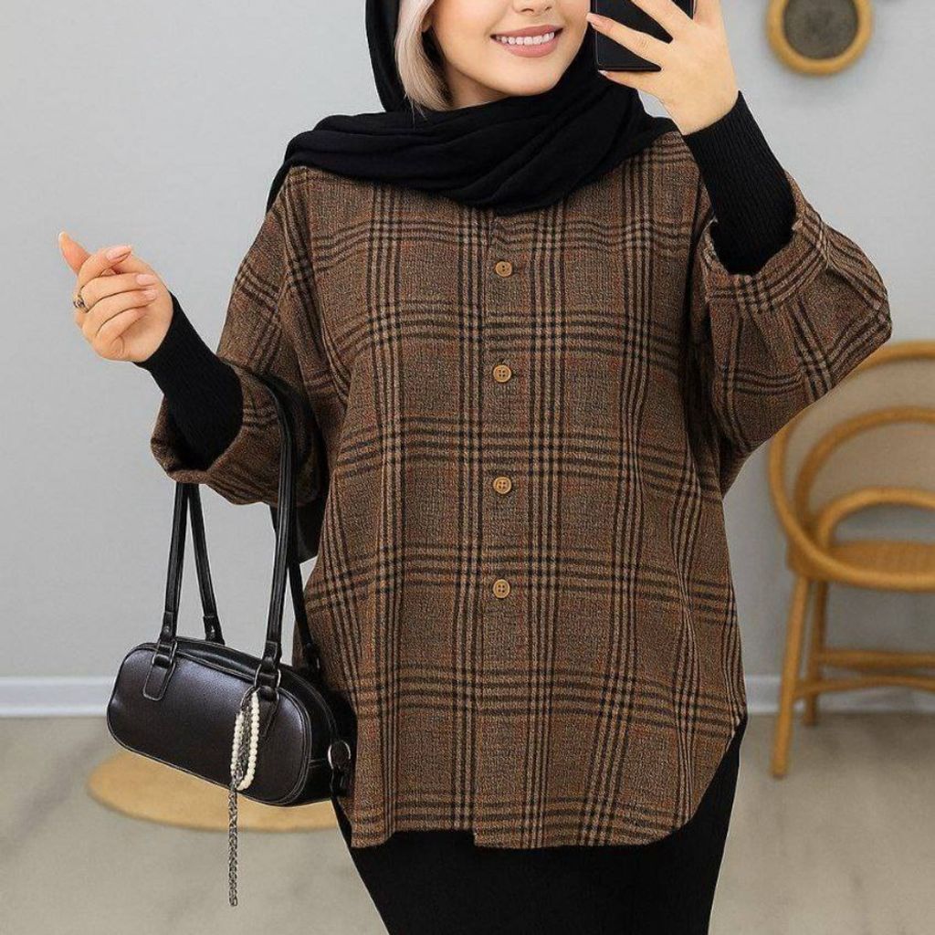 مشخصات مانتو پانچ نیلی شایسته