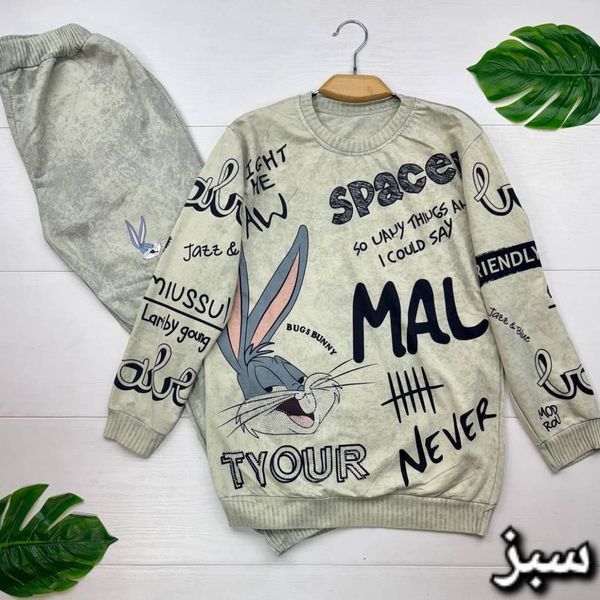 ست بلوز و شلوار خانگی باگزبانی زنانه و دخترانه