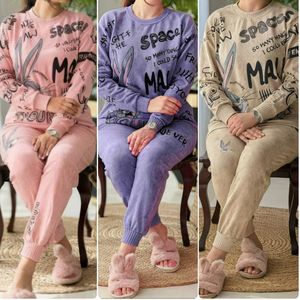 ست بلوز و شلوار خانگی باگزبانی زنانه و دخترانه