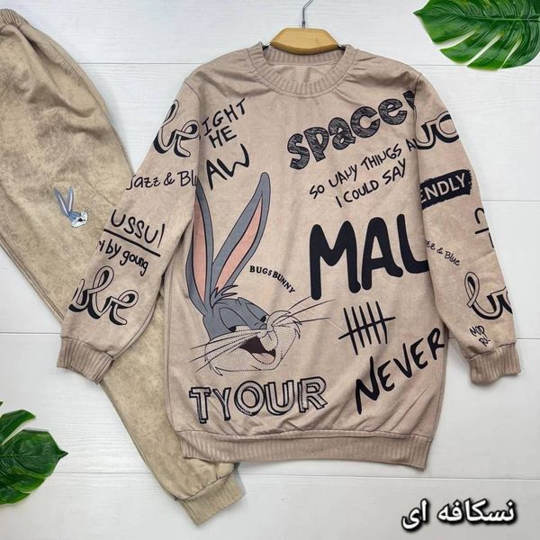 ست بلوز و شلوار خانگی باگزبانی زنانه و دخترانه