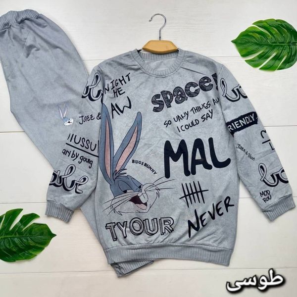 ست بلوز و شلوار خانگی باگزبانی زنانه و دخترانه