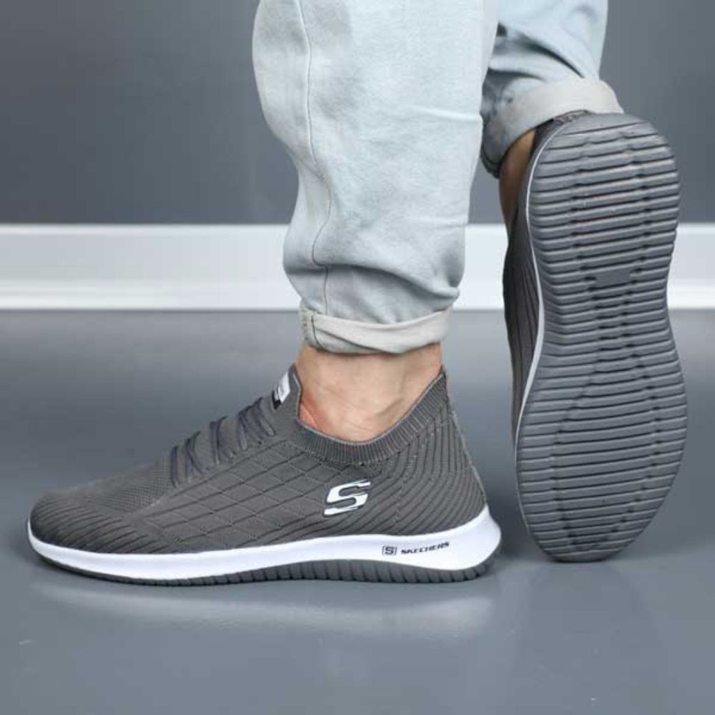 قیمت ارزان کفش بافت جورابی اسکیجرز Skichers ست میانه و مردانه سایز 37 تا 45