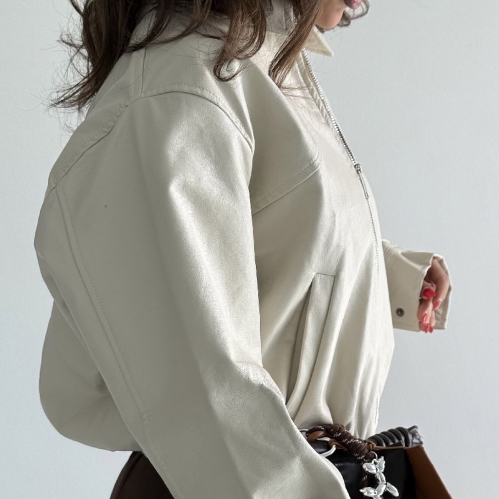 خرید اینترنتی سوییشرت چرم پایین گت کد 200792