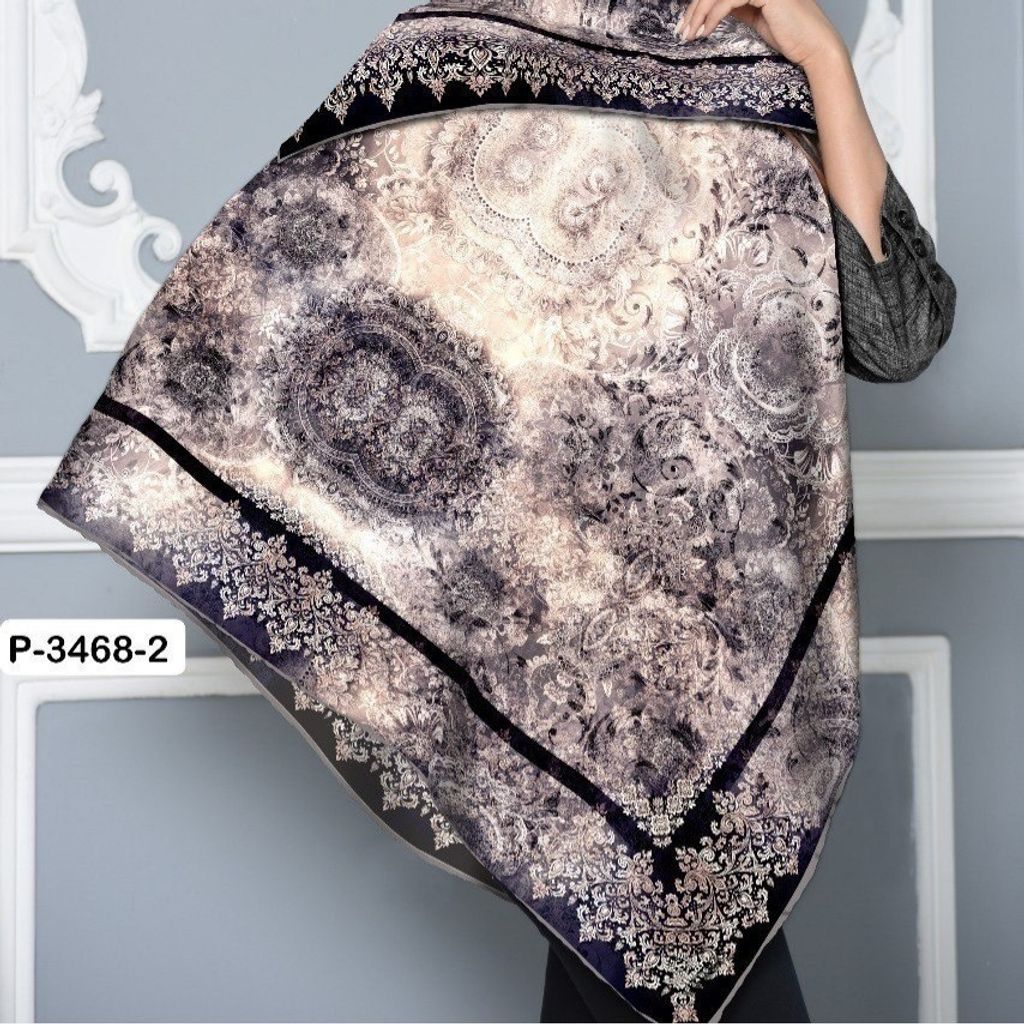 مشخصات روسری قواره 130 نخی سیمارو کد P3468-2