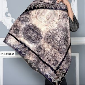 روسری قواره 130 نخی سیمارو کد P3468-2