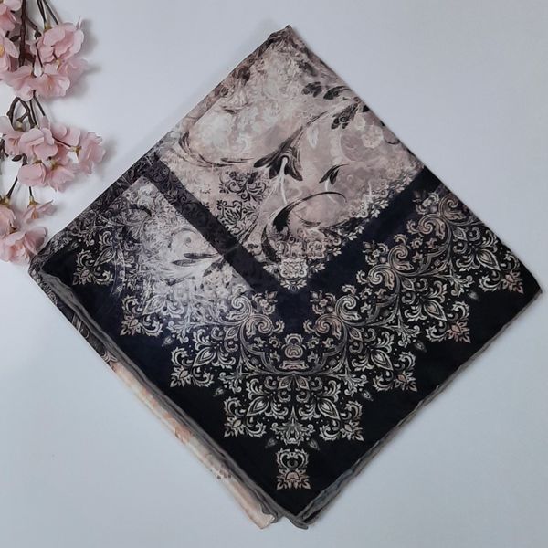 روسری قواره 130 نخی سیمارو کد P3468-2