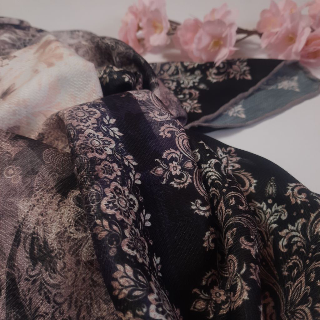 خرید اینترنتی روسری قواره 130 نخی سیمارو کد P3468-2