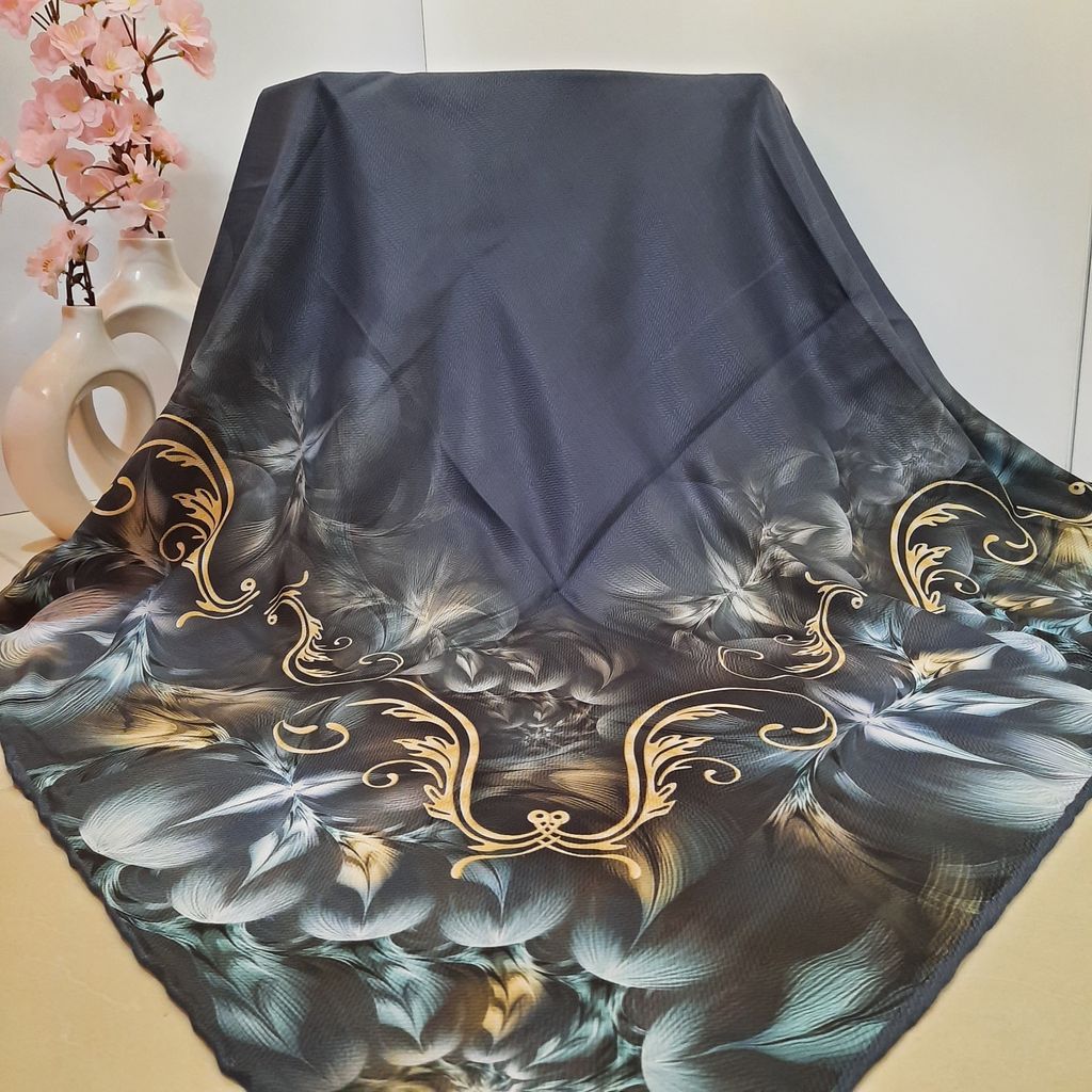 خرید آنلاین روسری قواره 130 نخی سیمارو کد V-8675-2