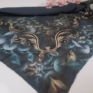 قیمت ارزان روسری قواره 130 نخی سیمارو کد V-8675-2