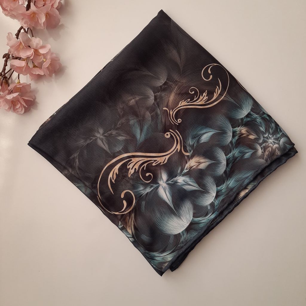 قیمت روسری قواره 130 نخی سیمارو کد V-8675-2