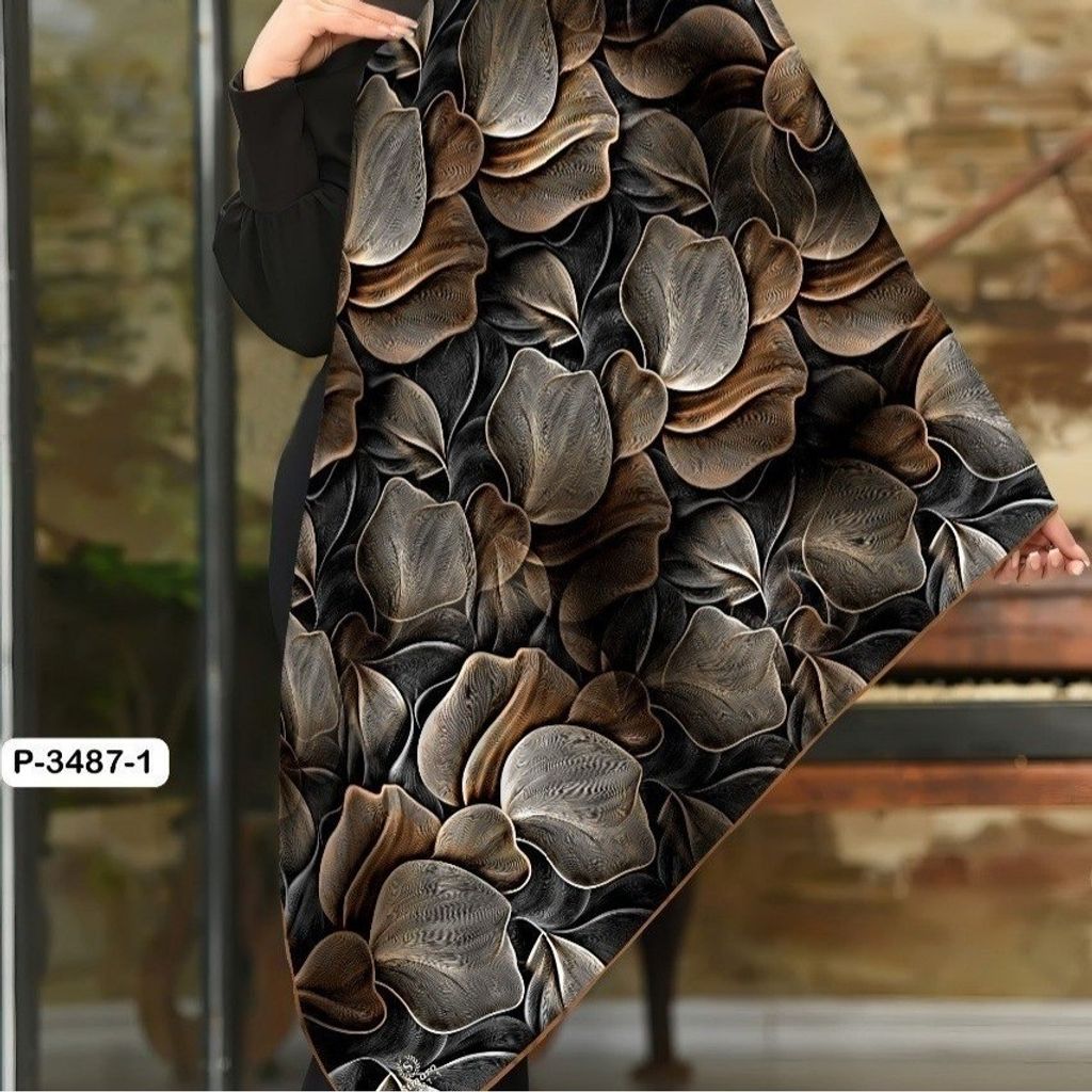 مشخصات روسری قواره 130 نخی سیمارو کد P3487-1