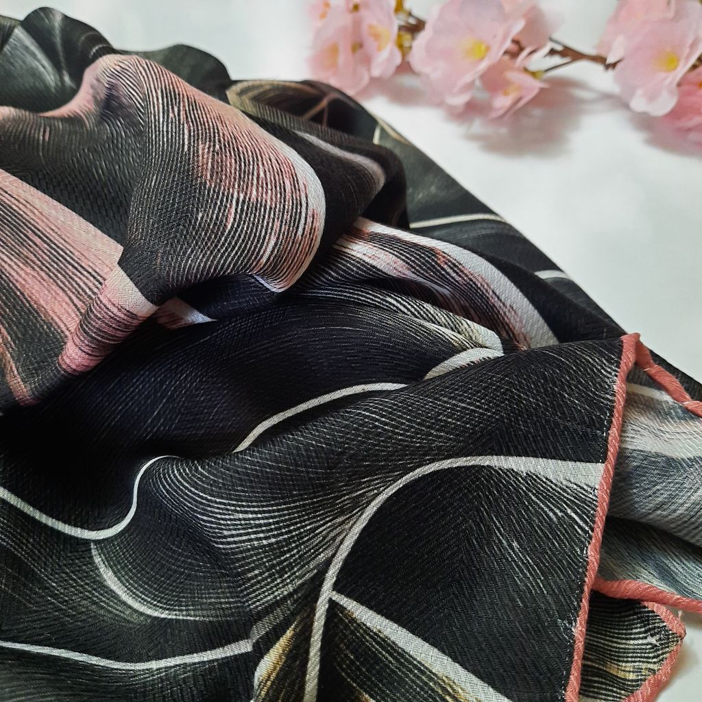 خرید اینترنتی روسری قواره 130 نخی سیمارو  کد P3487-2