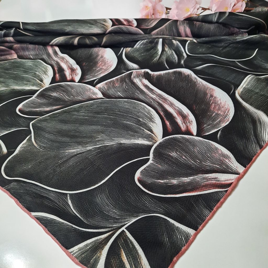 خرید آنلاین روسری قواره 130 نخی سیمارو  کد P3487-2