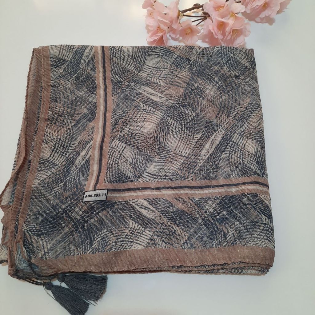 قیمت ارزان روسری پلیسه قواره 120 کد A11